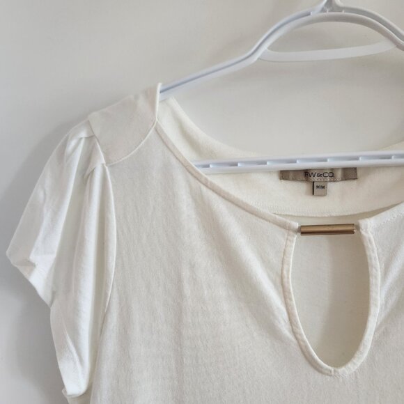 RW&CO White Keyhole Top (M) - Picture 3 of 5